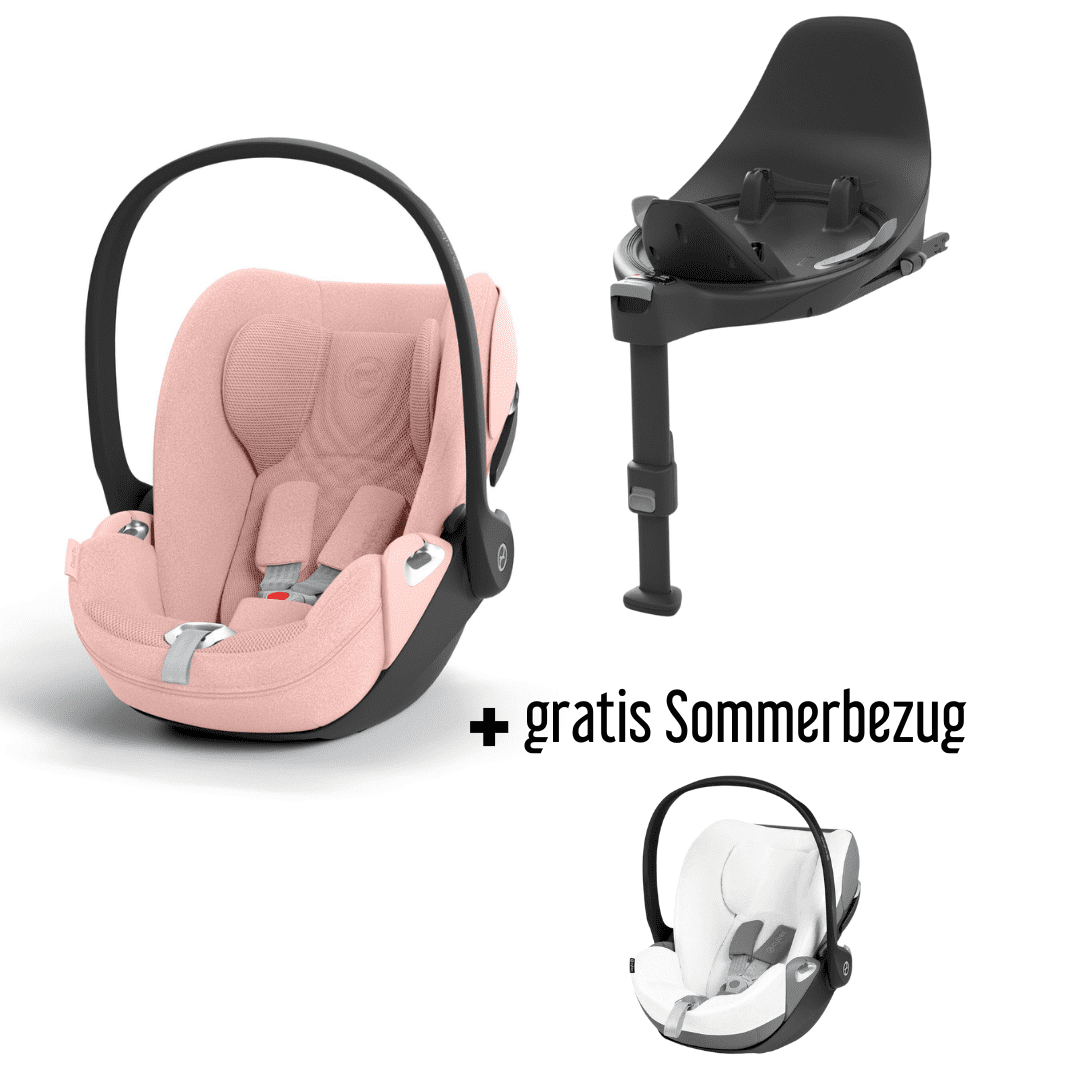 CYBEX Cloud T i-Size Plus Peach Pink Babyschale inkl. Base T + gratis Sommerbezug  – CYBEX Cloud T i-Size Peach Pink Plus Babyschale inkl. Base T gratis Sommerbezug bei babybrands.de kaufen ✓ sicher, einfach & bequem online bestellen ✓